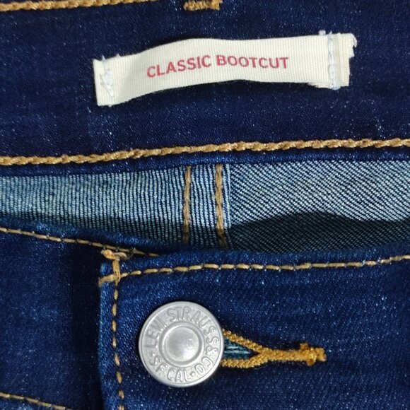 Levi's jeans women's size 12M W31/L32 indigo blue Classic Bootcut high rise - Picture 6 of 14